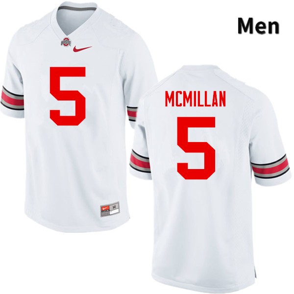 Ohio State Buckeyes Raekwon McMillan Men's #5 White Game Stitched College Football Jersey